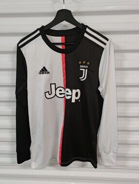 Adidas Juventus 2019-2020 Home Retro Long Sleeve Jersey S